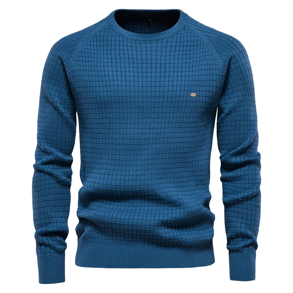 Xander | Pull pour homme avec motif en grille