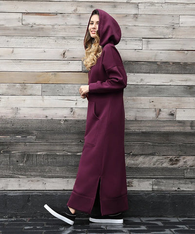 Ciska™ - Robe Élégante avec Capuche et Manches Longues