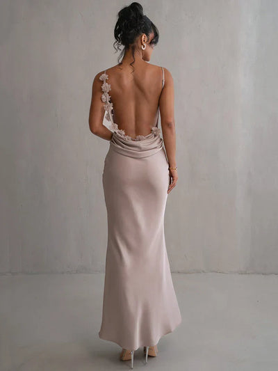 Romina™ | Robe maxi florale sans dos