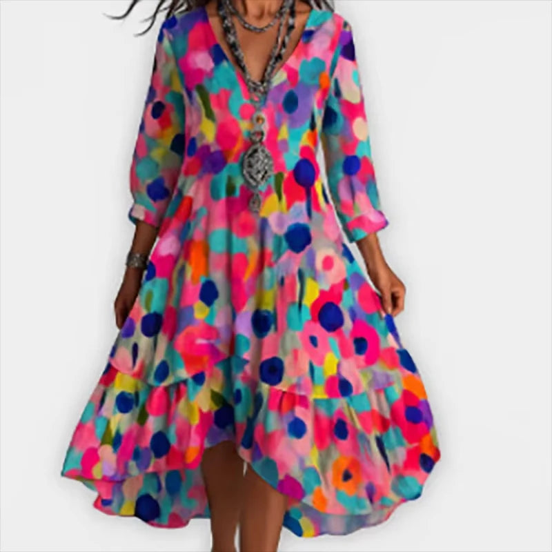 Marina | Robe Midi Fleurie