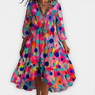 Marina | Robe Midi Fleurie