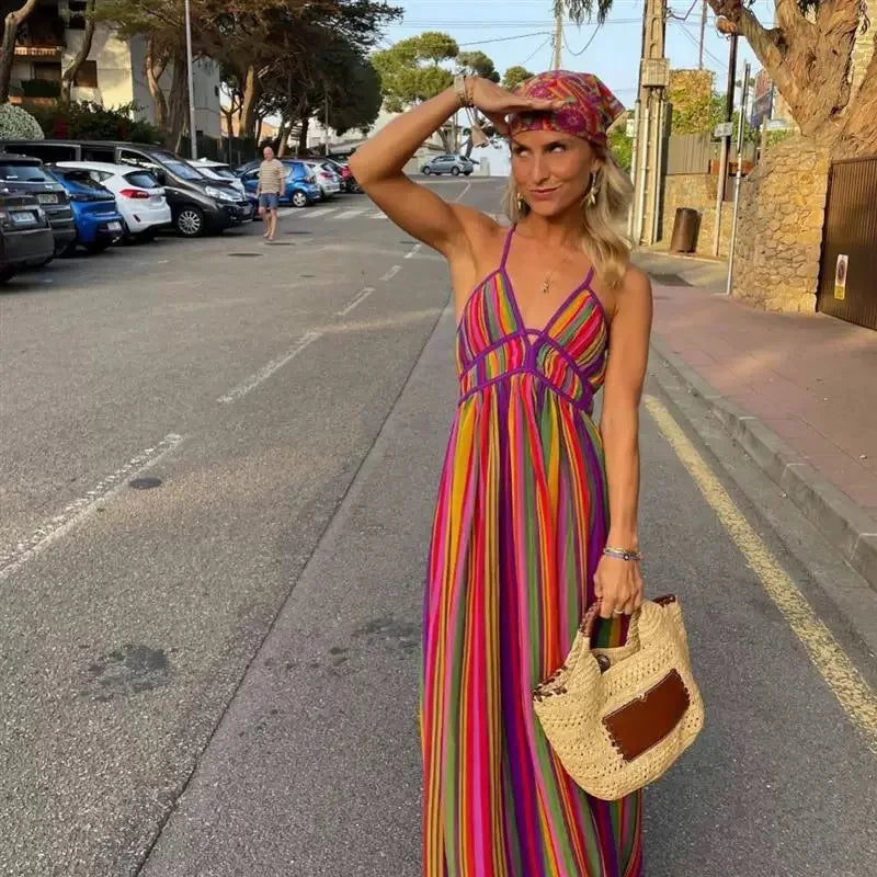 Evalina | Robe Maxi d'Été Élégante