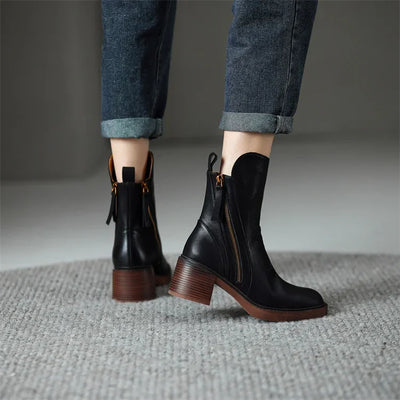 Danielle - Bottes élégantes avec fermeture éclair