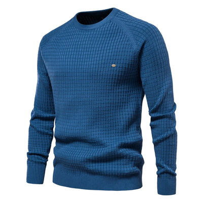 Xander | Pull pour homme avec motif en grille