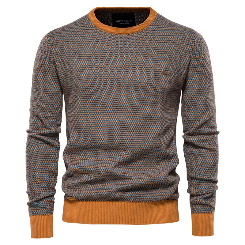 Wout | Pull pour homme avec motif à carreaux