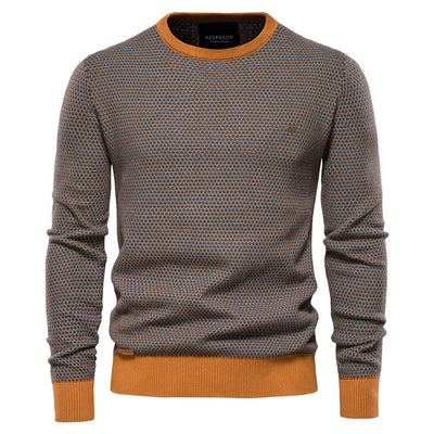 Wout | Pull pour homme avec motif à carreaux
