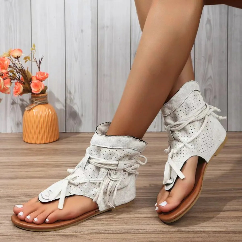 Ella™ - Sandales Vintage à Franges