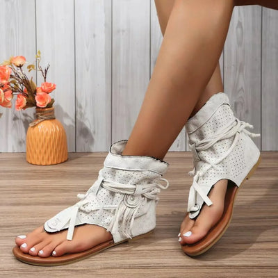 Ella™ - Sandales Vintage à Franges