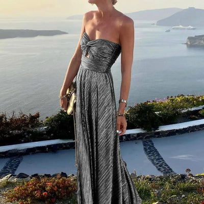 Victoria | Robe Maxi Élégante Sans Bretelles