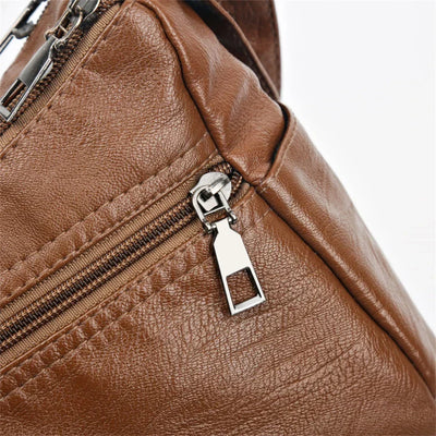 Olivia™ Vintage Charm | Sac à Fermeture Éclair Souple