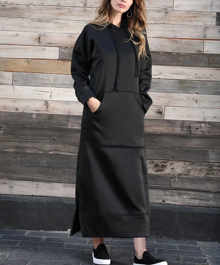 Ciska™ - Robe Élégante avec Capuche et Manches Longues