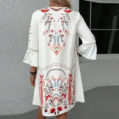 Kissia | Robe Artistique à Imprimé Boho