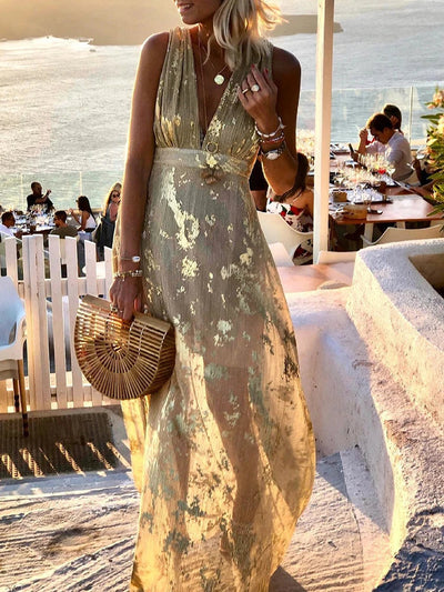 Amy | Élégant Robe Maxi Florale