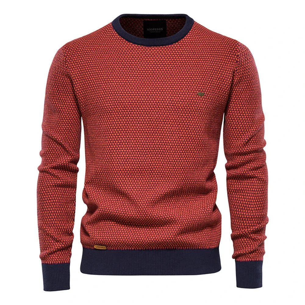 Wout | Pull pour homme avec motif à carreaux
