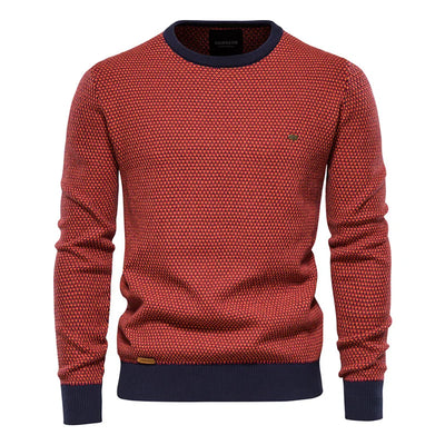 Wout | Pull pour homme avec motif à carreaux