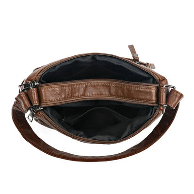 Olivia™ Vintage Charm | Sac à Fermeture Éclair Souple