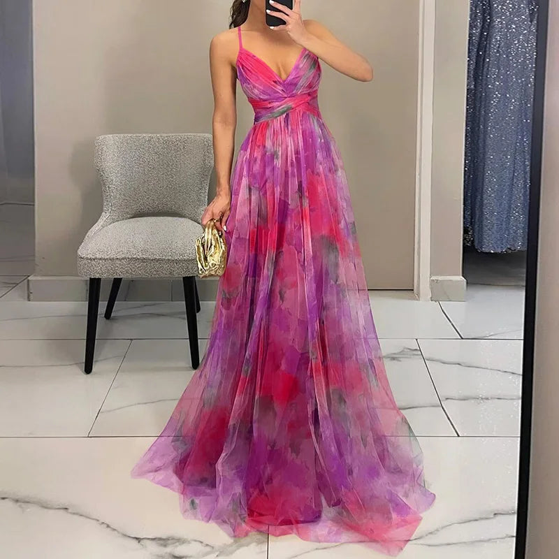 Gisele | Robe Maxi Florale Flatteuse