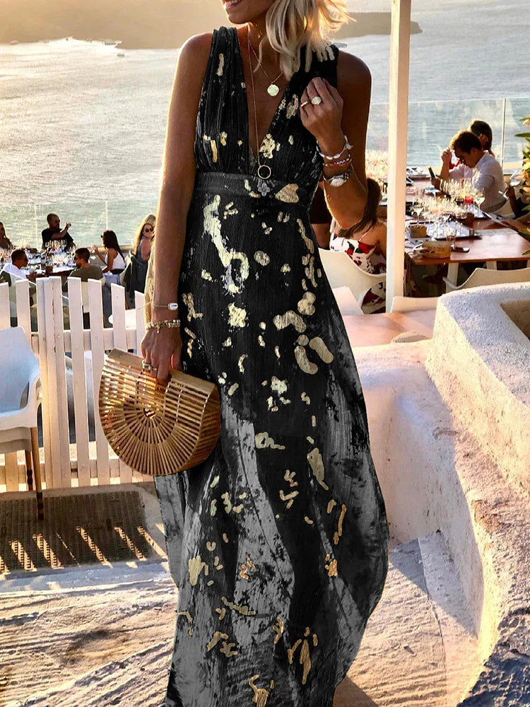 Amy | Élégant Robe Maxi Florale