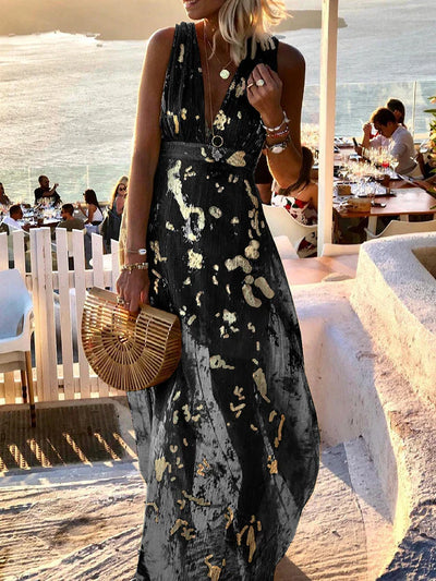 Amy | Élégant Robe Maxi Florale