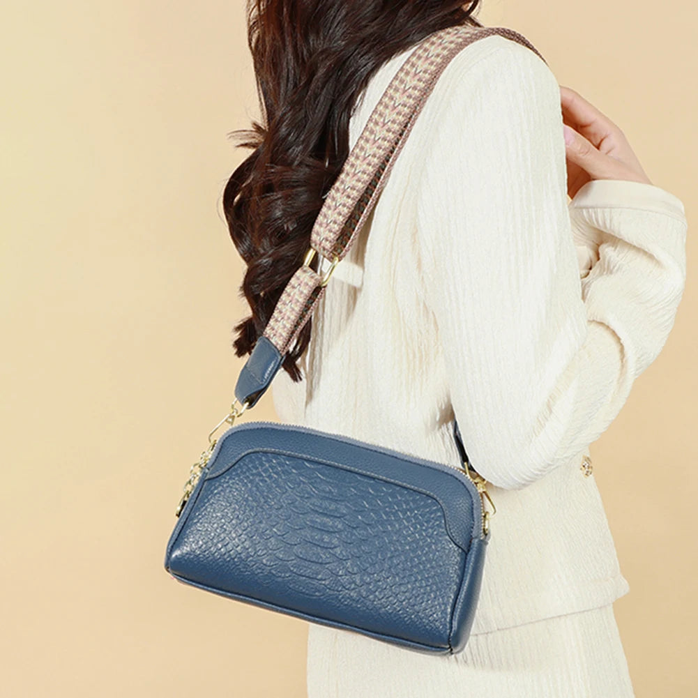Olivia™ Élégante Attrayante | Mini Sac Crossbody avec Motif Crocodile