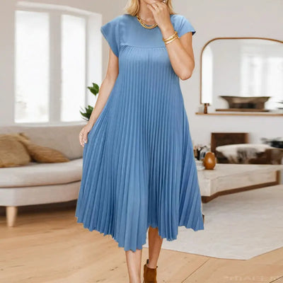 Tamara | Robe Maxi Plissée Élégante