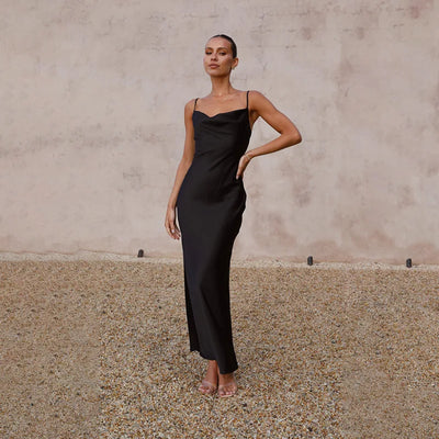 Daira™ | Robe Longue en Satin