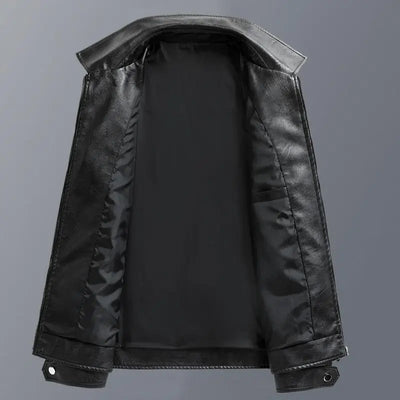 Veste en cuir naturel
