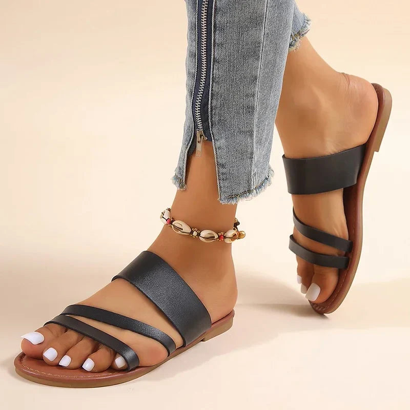 Grace™ - Sandales Plates Décontractées et Confortables