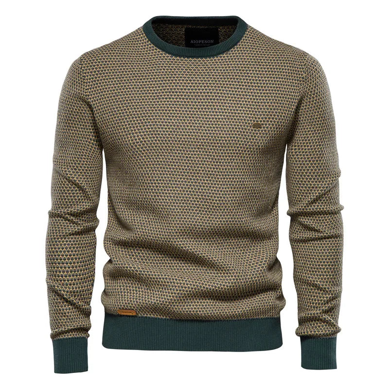 Wout | Pull pour homme avec motif à carreaux