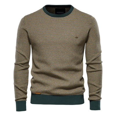 Wout | Pull pour homme avec motif à carreaux
