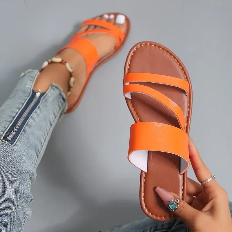 Grace™ - Sandales Plates Décontractées et Confortables