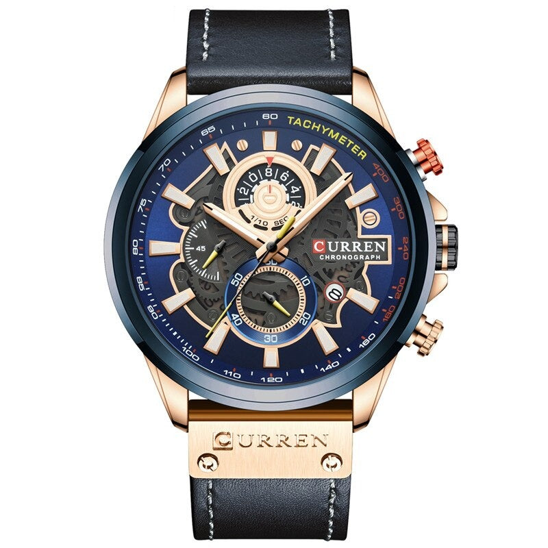 Montre Calendrier Quartz Multifonction