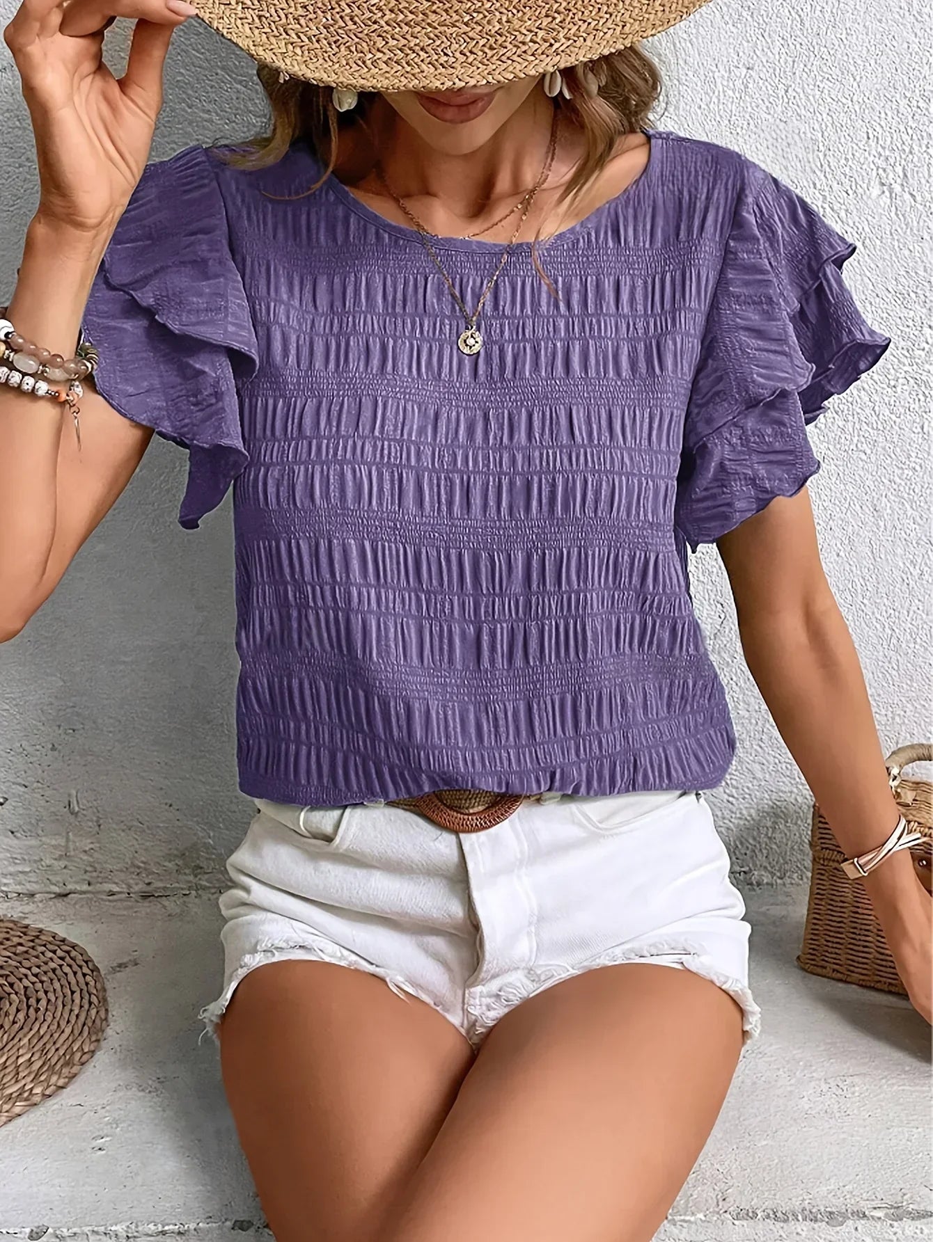 Charmaine™ | Blouse Légère et Aérée avec de Jolis Volants