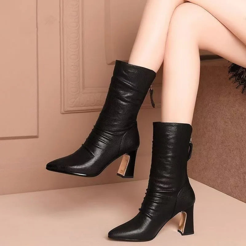 Orla | Bottines à Talons Aiguille Élégants