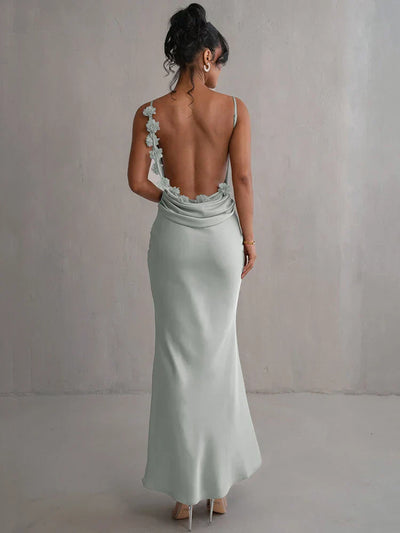 Romina™ | Robe maxi florale sans dos