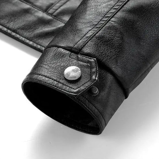 Veste en cuir naturel