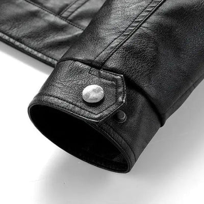Veste en cuir naturel