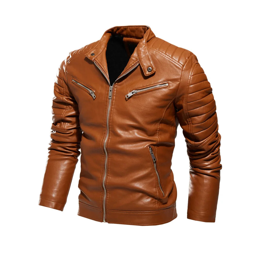 Veste de moto résistante avec col