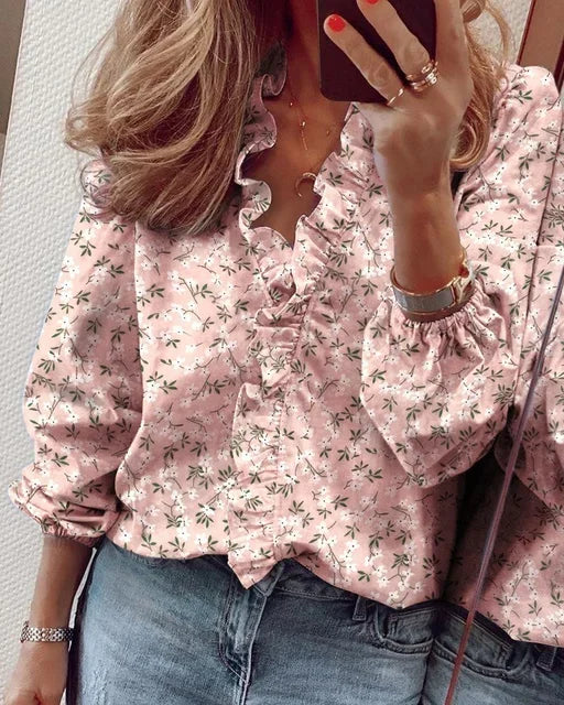 Enola™ | Blouse Féminine avec Volants Ludiques