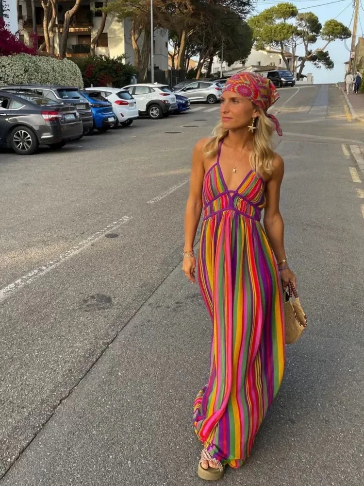 Evalina | Robe Maxi d'Été Élégante
