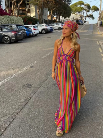 Evalina | Robe Maxi d'Été Élégante