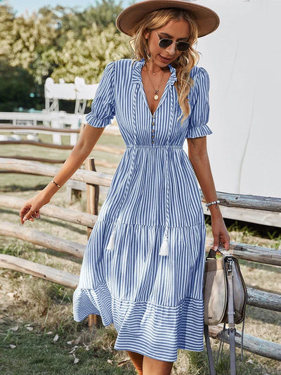 Bernice | Robe Classique Rayée