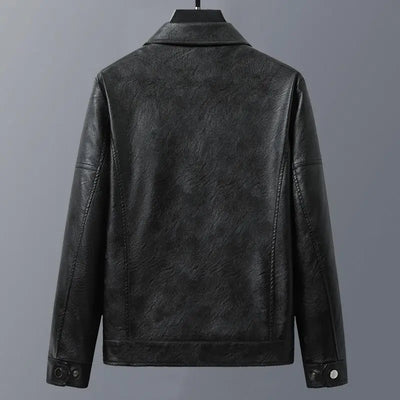 Veste en cuir naturel