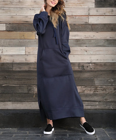 Ciska™ - Robe Élégante avec Capuche et Manches Longues