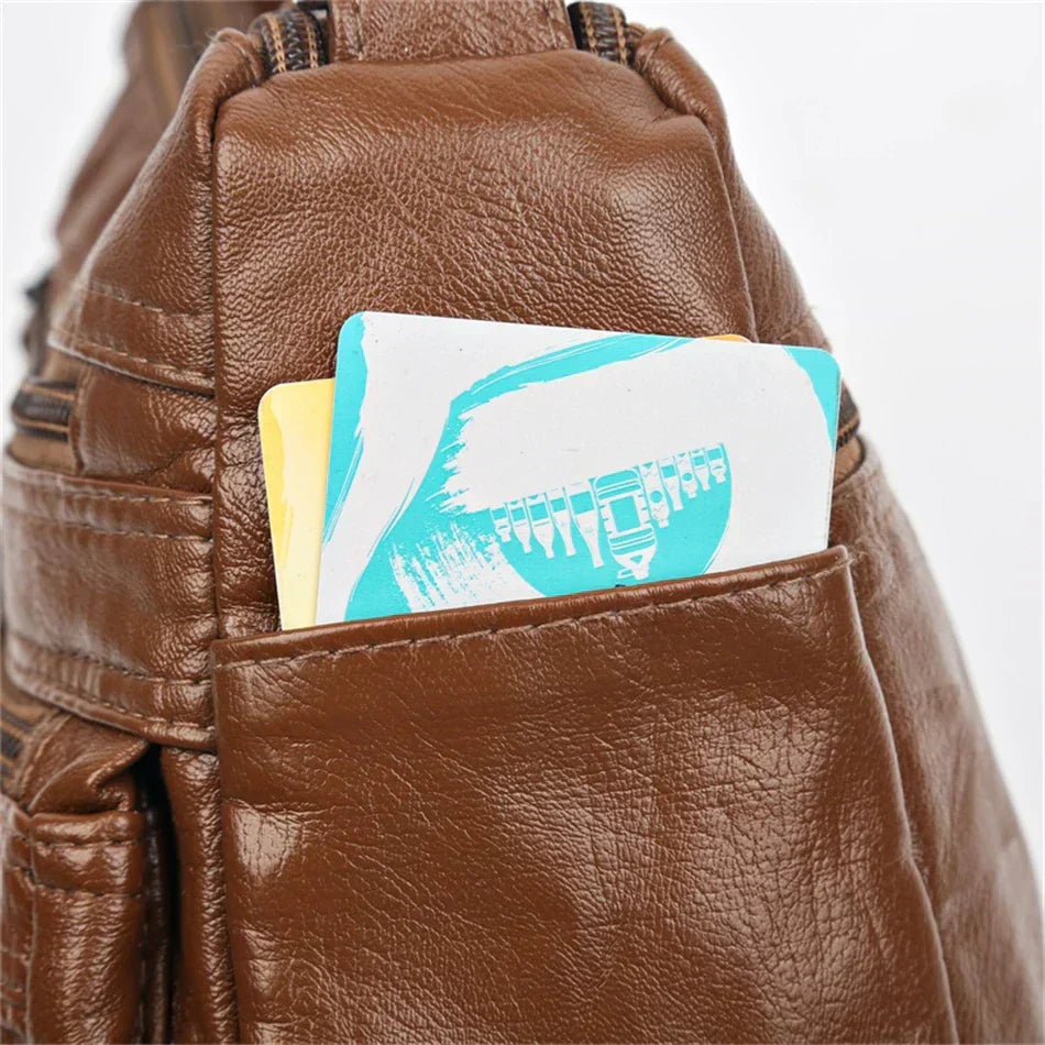 Olivia™ Vintage Charm | Sac à Fermeture Éclair Souple
