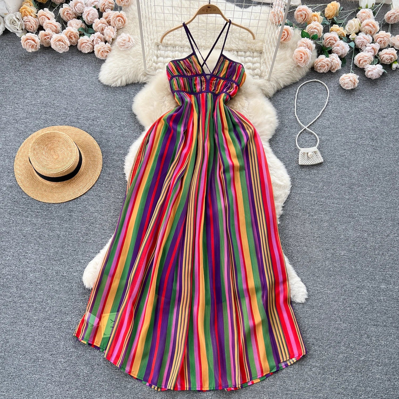 Evalina | Robe Maxi d'Été Élégante