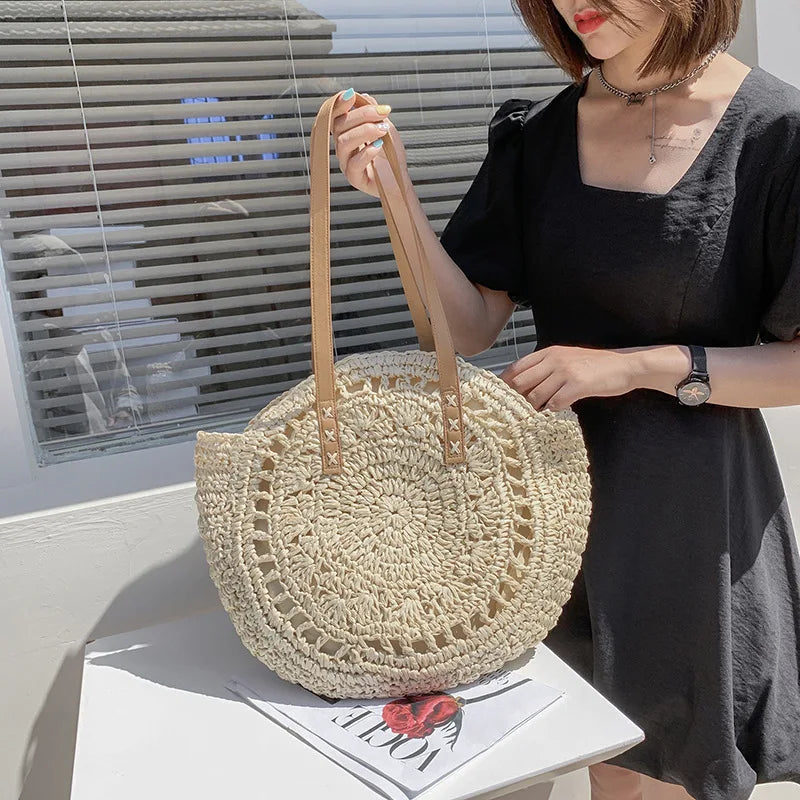 Hannah™ - Sac en paille multifonctionnel