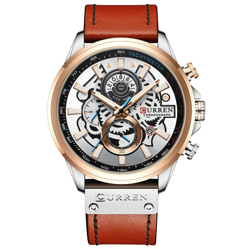 Montre Calendrier Quartz Multifonction