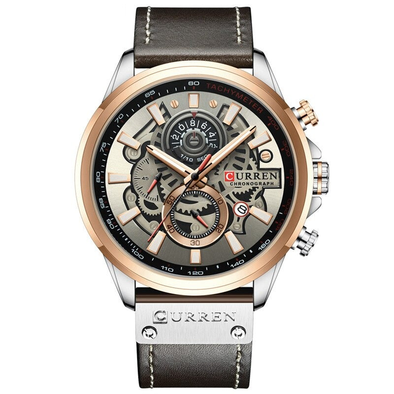 Montre Calendrier Quartz Multifonction