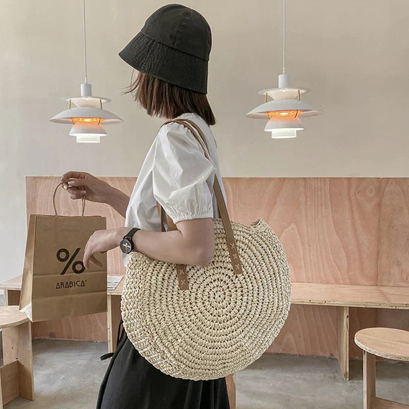 Hannah™ - Sac en paille multifonctionnel